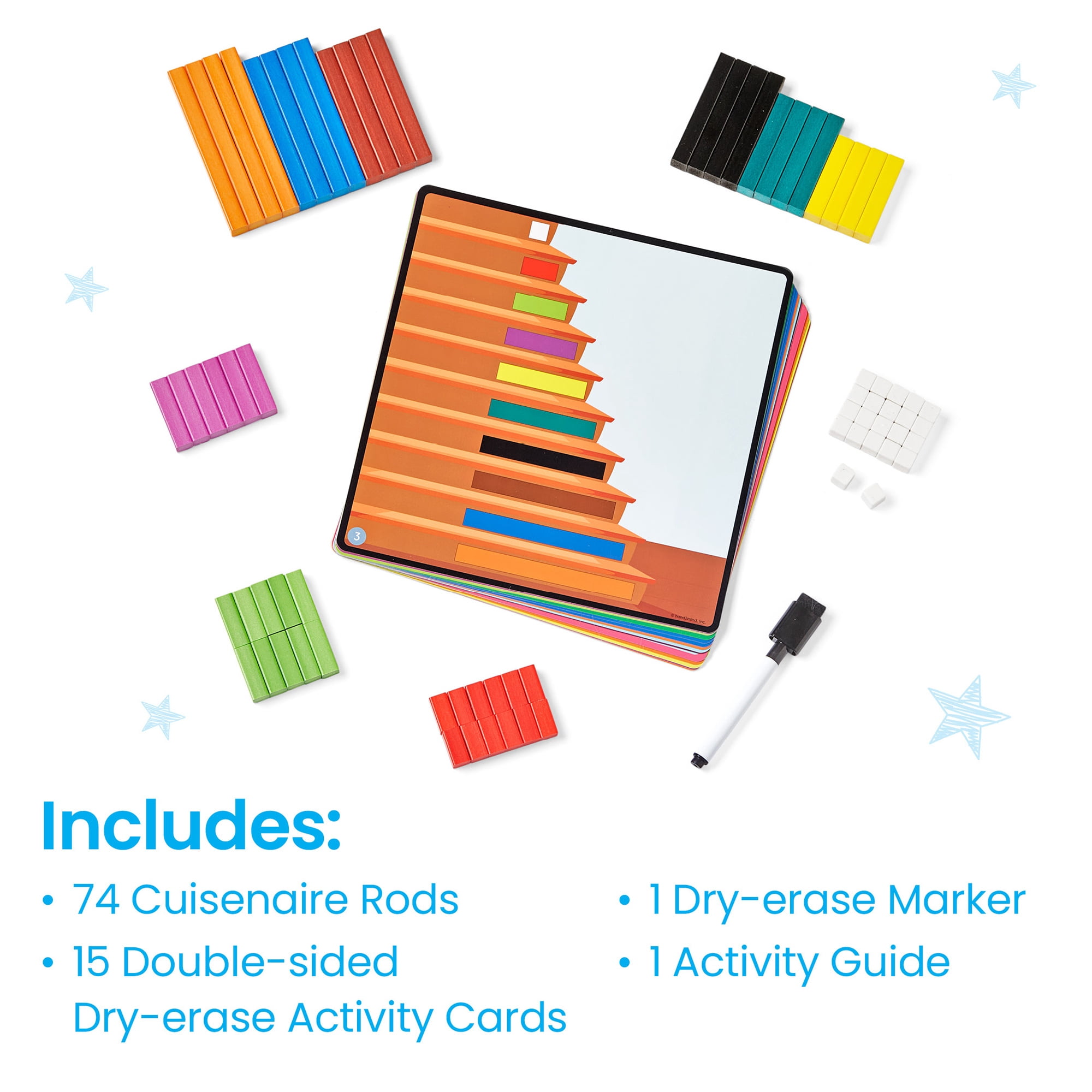 hand2mind Cuisenaire Rods Early Math Activity Set, Math Rods, Place Value Manipulatives, Montessori Math Materials, Kindergarten Math Manipulatives, Kid Learning Activities, Math Classroom Must Haves