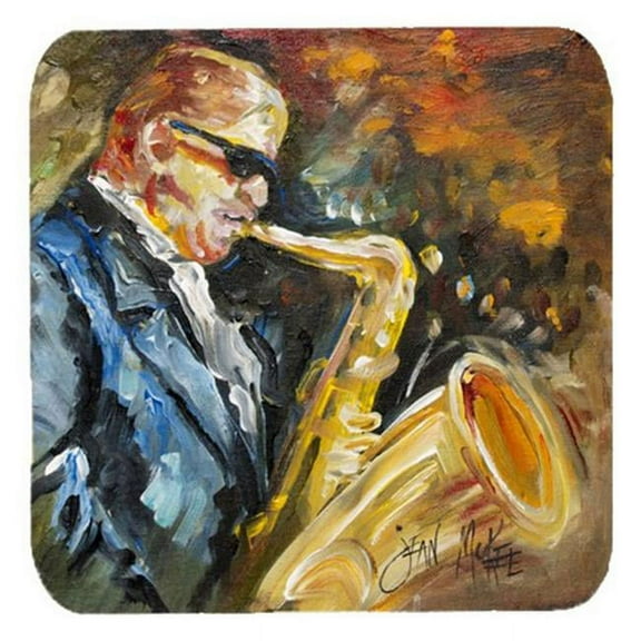 Jazz Sazophone Foam Coasters, Set Of 4