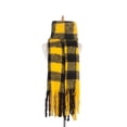 thumbnail image 2 of Bufanda de invierno Macarena para Mujer Tartán Gran Rejil Suaves Chal Amarillo, 2 of 7