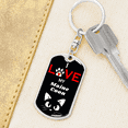 thumbnail image 6 of I Love My Maine Coon Cat Stainless Steel or 18k Gold Premium Swivel Dog Tag Keychain, 6 of 16
