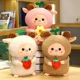 thumbnail image 3 of Oveja De Peluche De Juguete Alta Simulación Fuerte Flexibilidad Lavable Niños Oveja Peluche De Juguete con Brote Verde para Estudiante, 1 Pieza, Marrón, 25 Cm brillar Electrónica, 3 of 5