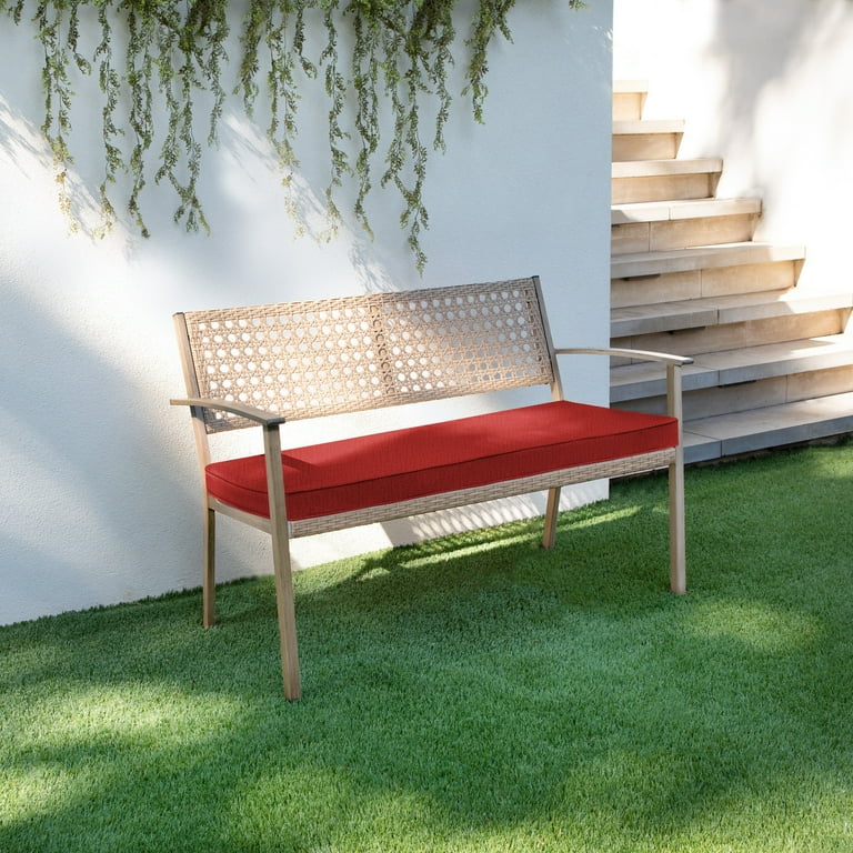 Humble and Haute Humble Haute Indoor Outdoor Solid Corded Bench Cushion Pacific 45 x 17 x 2 Bench Cushion Corded
