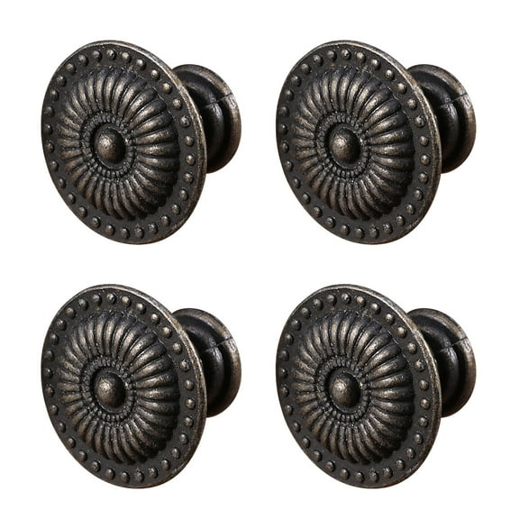 Cupboard Handles Furniture Knobs for Dresser Drawers Pulls Floral Mushroom Head