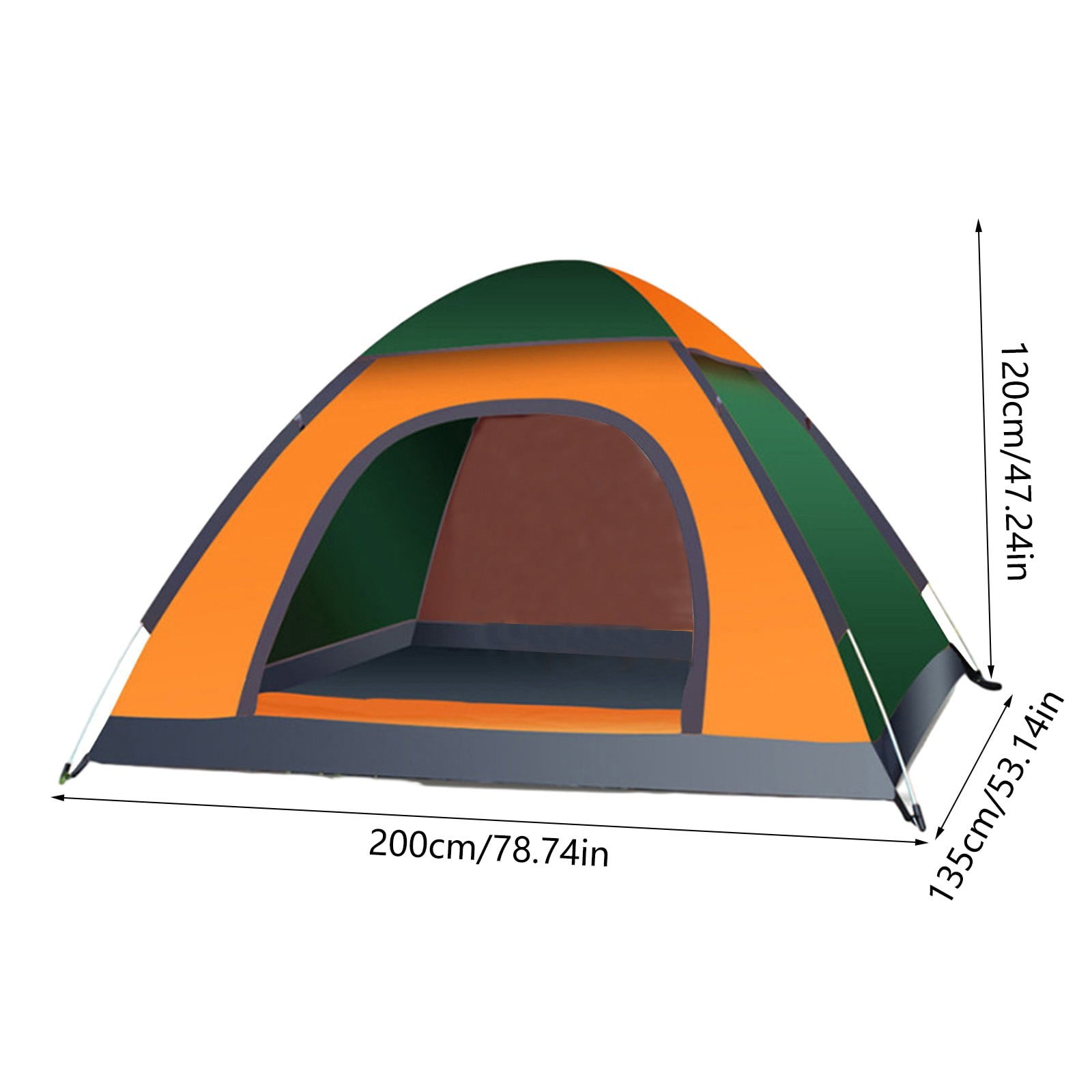 Hovilon 2 Person Blackout Camping Tent,Easy Setup Waterproof Family Dome Tent for Camping,Portable Double Layer Large Family Tent for Outdoor Camping&Hiking