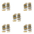 thumbnail image 1 of Bewildely 300 Pieces Metal Film Resistors Stable Making Accessory Electric Material Part Device Universal 1/4W Resistor DIY Kit Resistance Type2 NO2 Bewildely CBP493488, 1 of 6