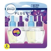 Febreze Odor-Fighting PLUG Air Freshener Refill, Gain Moonlight Breeze, (2) .87 fl oz Oil Refills