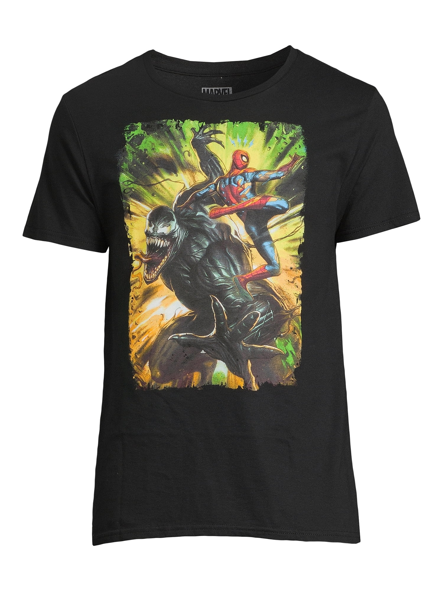 T-shirt Homme Marvel Spider-Man Venom McFarlane - Taille XL - 100% Coton - Noir