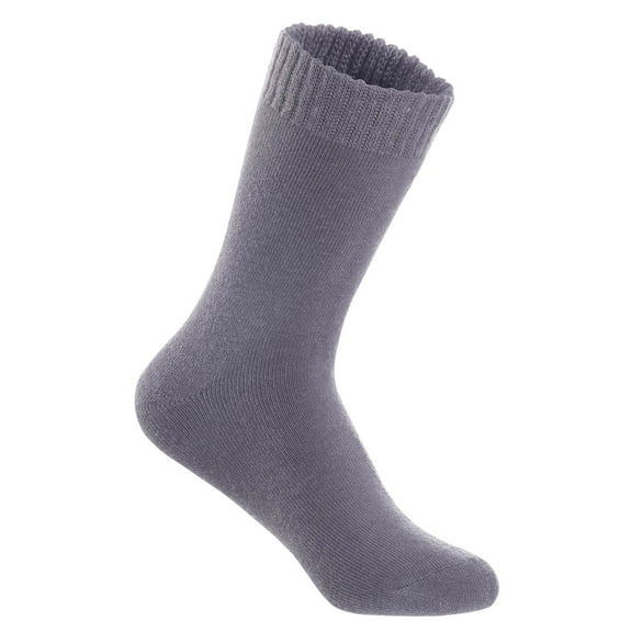 Lian LifeStyle Women's Perfect Fit Comfortable Wool Crew Socks, LK0602, Size 6-9, Color Grey