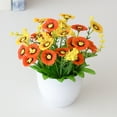 thumbnail image 4 of sudabinggan Chrysanthemum With Realistic Fall菊 For Home Centerpiece Windproof Ceiling Flowers Large Roses Flowers Fall Dried Flower Arrangements Garland with Lights Orchid Flowers Dried Hanging, 4 of 5