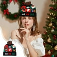 thumbnail image 2 of Beautynvta LED Christmas Hat, Light Up Unisex Pattern Knitted Beanie Holiday Hat with Pom Poms, Colorful Flashing Cap Winter Snow Hat for Holiday Xmas Christmas Party Supplies, 2 of 6