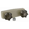 thumbnail image 1 of Phoenix Shower Control Valve PF213324 2 Valve; Single Piece Wall Mount; Brass Compression Valve; 4 Inch Center Distance; 2 Hole Application; 2 Clear Crystal Acrylic Knob Handle, 1 of 2