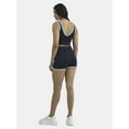 thumbnail image 4 of No Boundaries Seamless 2-Piece Cropped Tank Top and Dolphin Shorts with Contrast Binding, Women's, 4 of 5