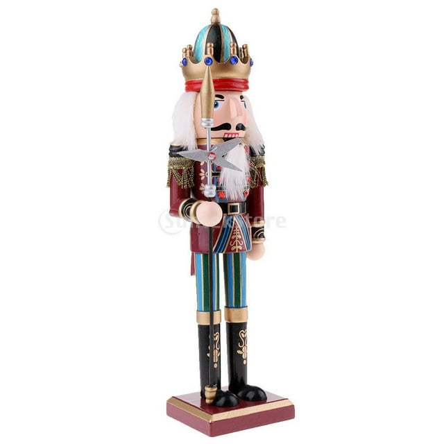 Cascanueces de , de , Modelo de Marioneta, Decoración para hogar, Grandes Regalos para Y Adultos, Pulgadas , Lanza Sunnimix Juguete de cascanueces de madera