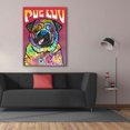 thumbnail image 3 of Epic Graffiti 'Pug Luv' by Dean Russo, Giclee Canvas Wall Art, 40"x54", 3 of 8