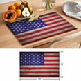 thumbnail image 6 of Independence Day Placemats Set of 4, Retro USA Flag Patriotic Vintage Non-Slip Place Mats Washable Table Mats for Kitchen Dining Table Decorations Indoor/Outdoor, 6 of 9