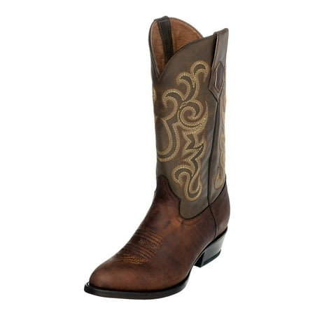 Ferrini - Ferrini Western Boots Mens Cowboy Heel Round Toe Chocolate ...