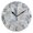 Black, variant on Round Art Wall Clock Vintage Oil Painting Texture Decorative Clock Black Pointer, Multi-Purpose Desktop & Hanging Creative Decor Clock for Home Living Room Frozen Fallen Leaves Design
