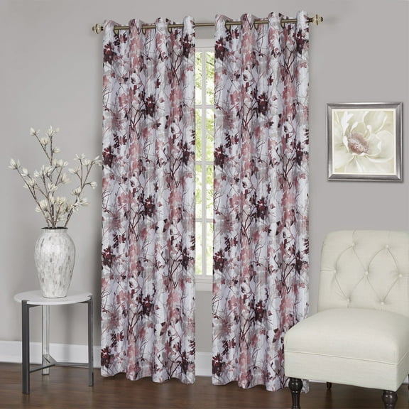 Ergode Tranquil - Lined Grommet Window Curtain Panel - 50x84 - Blush