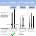 thumbnail image 4 of KDJ Mechanism DIY-Silent Wall Clock Quartz Movement Repair Tool Replace Kit - for Home Decor, 4 of 10