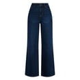 thumbnail image 4 of Time and Tru Women's Wide Leg Jeans, 31" Inseam, Sizes 0-22, 0L-22L, 4 of 6