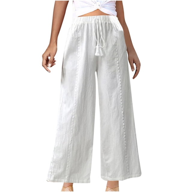 Wide Leg Pants Woman Loose Casual Comfortable Solid Color Straight Leg Wide Leg Pants Work Pants Women