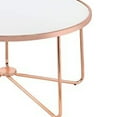 thumbnail image 2 of ACME Alivia Coffee Table in White Glass and Rose Gold, 2 of 5