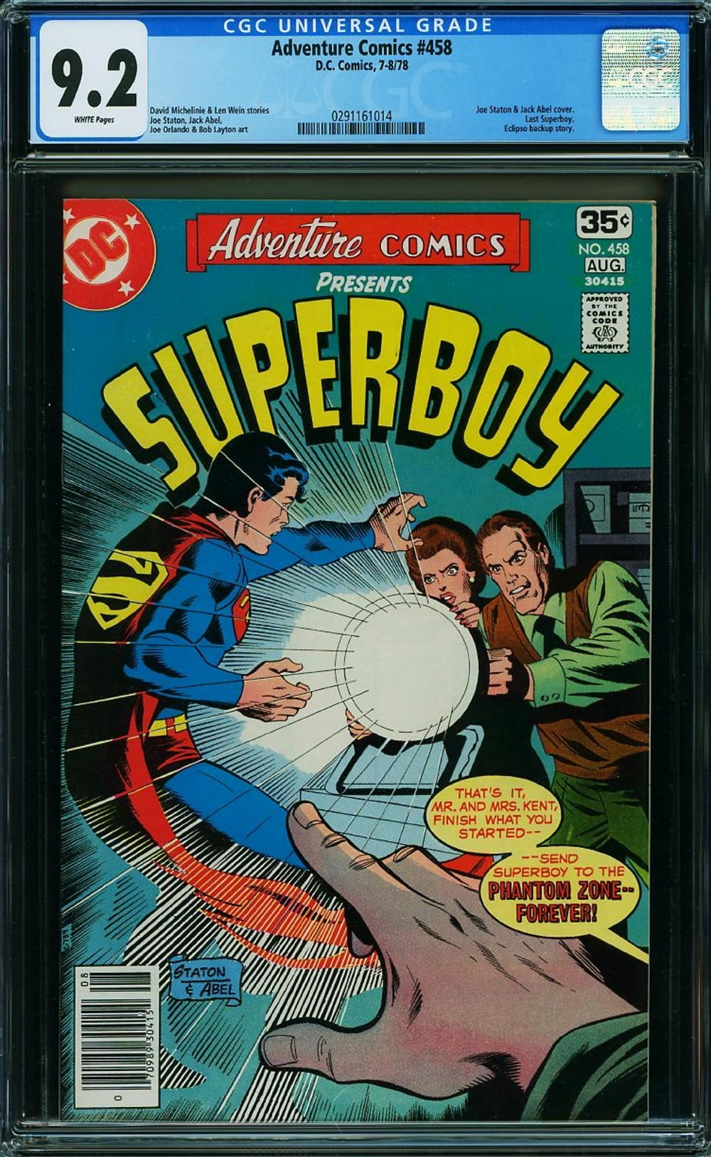 Cover of Adventure Comics #458