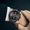 thumbnail image 3 of Reloj Cronógrafo De Cuarzo De Acero Inoxidable Para Hombre Fondo Xtellar negro, 3 of 3