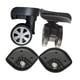 thumbnail image 3 of 1 par de ruedas de repuesto de maleta ruedas giratorias universales para equipaje maleta Trolley negro, 3 of 7