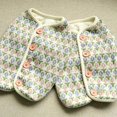 thumbnail image 2 of XS Ropa de otoño e invierno para perros y mascotas, ropa para perros con flores verdes, chaleco cálido para cachorros, suéter abierto para caniche, abrigo de tela tejida, 2 of 3