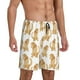 thumbnail image 2 of Balery Labrador Retriever Dog Pantalones cortos de pijama de punto de algodón para hombre con cinturilla y bolsillos-X-Large, 2 of 6