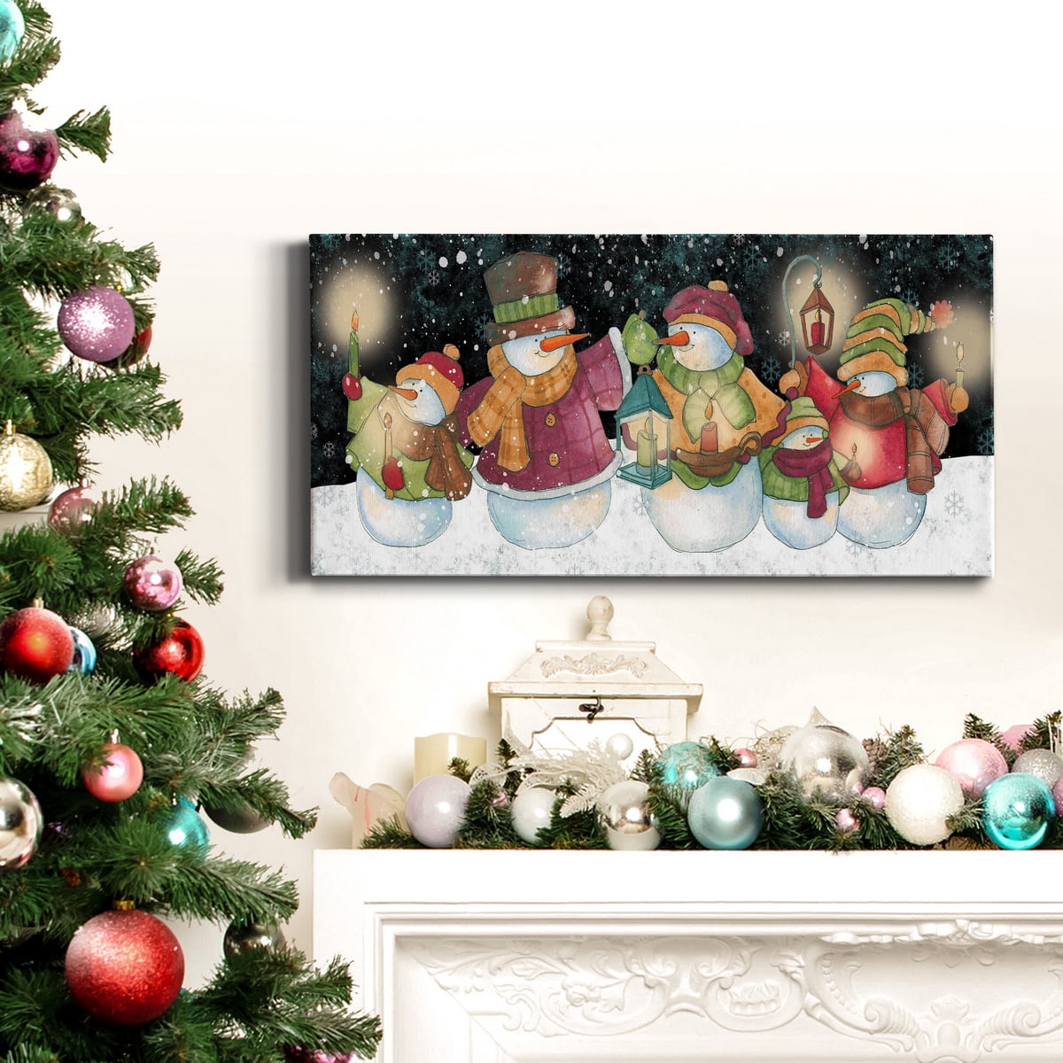 Christmas Lineup Premium Gallery Wrapped Canvas - Ready to Hang