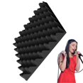 thumbnail image 1 of Soundabsorbing panel Acoustic wall panels, soundproof, selfadhesive, density, fireresistant, 30x30x5cm., 1 of 5