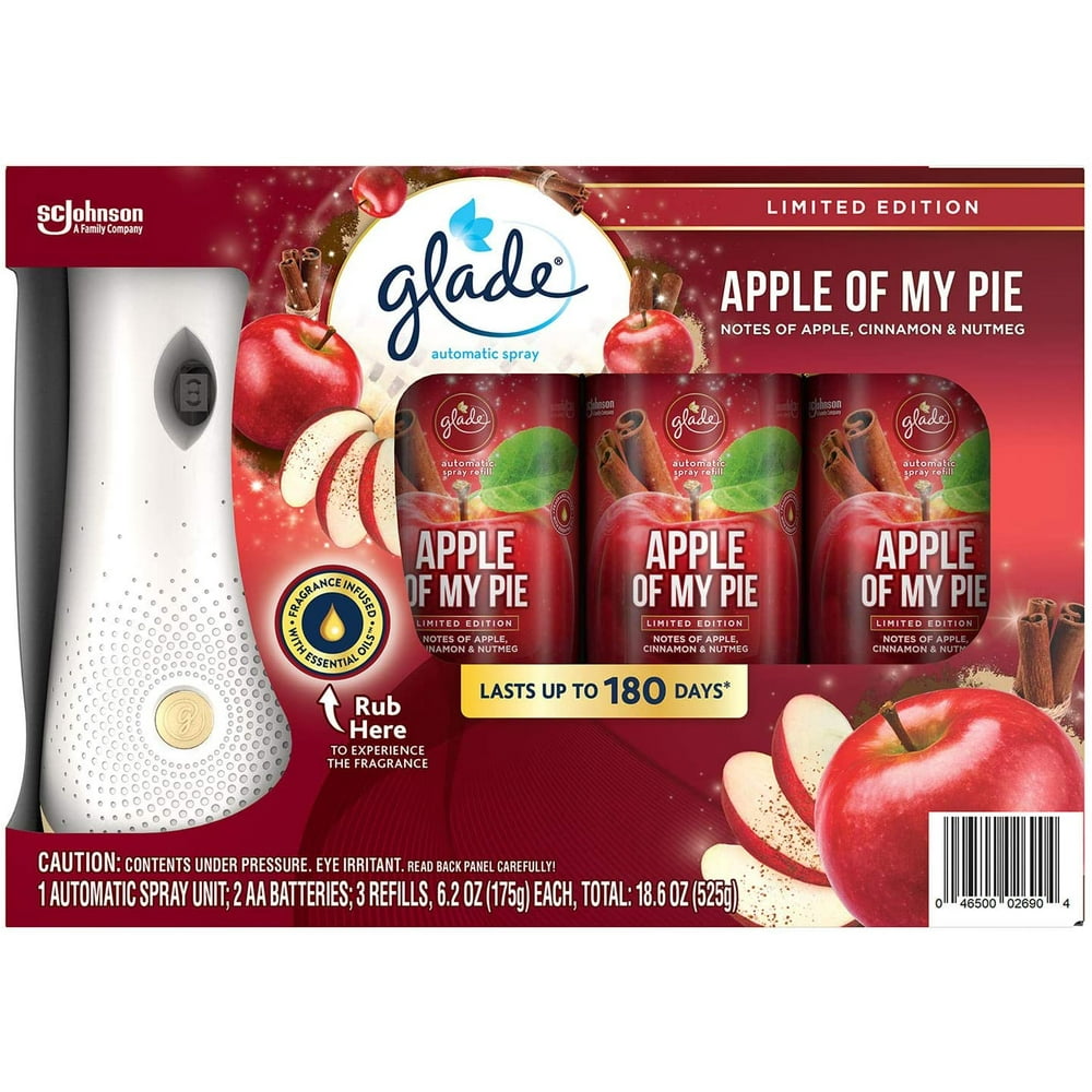 Glade Automatic Spray 1+3 Fall Kit (Apple of My Pie) Plus 3 Refills