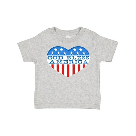 

Inktastic God Bless America Heart Gift Toddler Boy or Toddler Girl T-Shirt