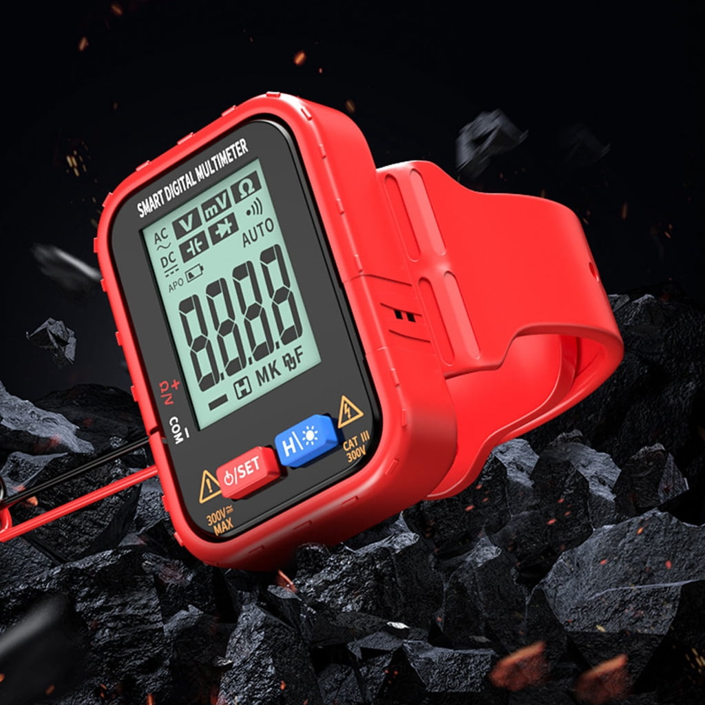 PatungKu Backlit Display Digital Multimeter Include Test Probes For Low Light Environment