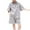 Gray, variant on tarylea Toddler Boys Girls Outfits Cotton Short Sleeve Button up Top Wide Leg Shorts Clothing Sets