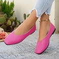 thumbnail image 5 of Miluxas Ballet Flats for Women Dress Shoes Comfortable Round Toe Flat office Walking Casual Dressy Slip On Shoes Hot Pink 9.5(43), 5 of 9