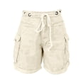 thumbnail image 5 of Summer Womens Shorts Fashion Shorts For Women Jean Casual High Waisted Straight Leg Baggy Denim Loose Fit Short Jeans Pants For Women, 5 of 7