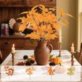 thumbnail image 1 of Ramo de Hojas de Arce Artificiales de Otoño | Follaje de Plástico Realista de 40 X 20 Cm | Decoración para El Hogar de Acción de Gracias En Amarillo, Café, Naranja y Verde, 1 of 6
