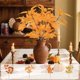 thumbnail image 1 of Ramo de Hojas de Arce Artificiales de Otoño | Follaje de Plástico Realista de 40 X 20 Cm | Decoración para El Hogar de Acción de Gracias En Amarillo, Café, Naranja y Verde, 1 of 6