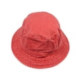 thumbnail image 2 of Top Headwear Chapeau Seau Design Lavé, Rouge M/L, 2 of 2