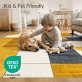 thumbnail image 4 of ODIKA 6'x9' Washable Area Rug Non-Slip, Easy Care, Personalized Photo Abstract Block Layout Rectangular Diatomaceous for Family Room, Living Room, Master Bedroom, 4 of 7