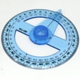 thumbnail image 2 of 2 Pcs 360 Degree Clear Protractor Ruler Circles Protractor Plastic Protractor Math Measuring Tool, 2 of 8
