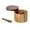 B, variant on sunsanly 2-Layer Salt And Pepper Bowl with Spoon Magnetic Swivel Lid Dustproof Seasoning Box Rotatable Design Kitchen Helper for Serving