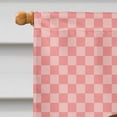 thumbnail image 3 of Carolines Treasures BB7879CHF Coypu Nutria River Rat Drapeau de Maison en Toile à Carreaux Roses, 3 of 4