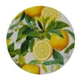 thumbnail image 2 of ONETECH Fitted Round Tablecloth with Elastic Edge Spill Oil-Proof Waterproof Wipeable Fresh Lemons Table Cloth Polyester Cover for Kitchen Dining Party up to Diameter, 2 of 7