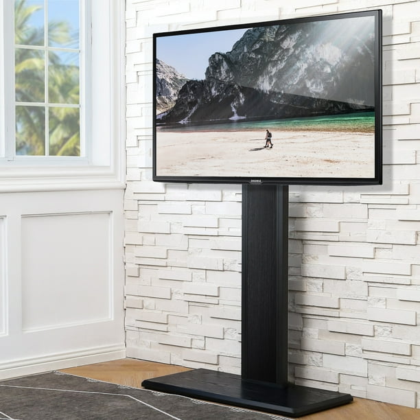FITUEYES Universal TV Stand with Swivel Mount Height Adjustable and