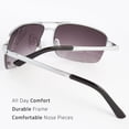 thumbnail image 6 of Men's Classic Sunglasses Metal Driving Glasses Aviator Outdoor Sports UV400, 6 of 7
