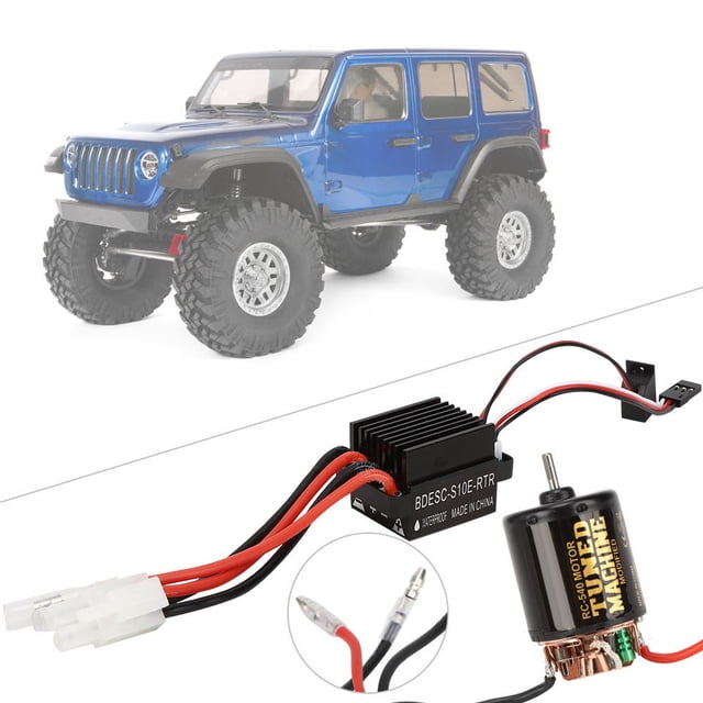 Motor ESC Set, Stable Performance Replaceable Carbon Brush RC Brush Motor Flexible Welding Precise for Remote Control Car 35T,45T,55T